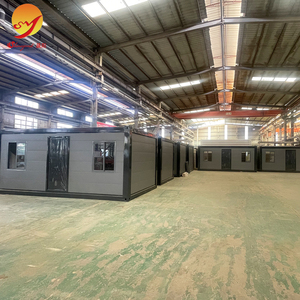 บ้านสำเร็จรูปขนาด 20 ฟุต เป็นมิตรกับสิ่งแวดล้อม สามารถถอดประกอบได้ บ้านเคลื่อนที่แบบถอดประกอบได้ โครงเหล็กคอนเทนเนอร์ชั่วคราว - Product Image 3
