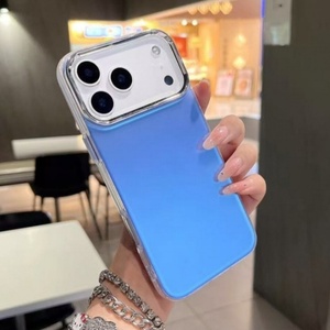 Funda de teléfono con diseño personalizado OEM, impresión UV, colores electrochapados, colores neón plateados, para iPhone 17 Pro Max, 16, 15, 14, 13, cubierta trasera - Product Image 5