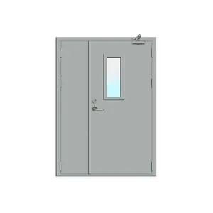 Modern Design Stainless Steel Container Fire Escape Door Home Hotel Waterproof Security Door Exterior Fireproof Solid Wood