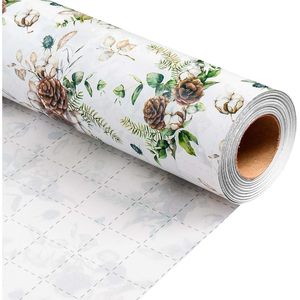MAYPLUSS Christmas Wrapping Paper 17 In X 33 Ft Watercolor Pinecone Design Eco-Friendly Gift <b>Wrap</b> Craft Paper - Product Image 1
