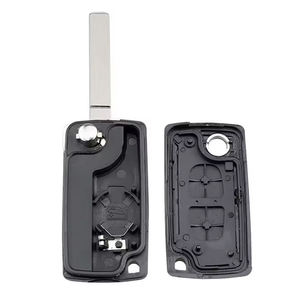 Coque de clé pliable en métal ABS avec télécommande à <span class=keywords><strong>2</strong></span> boutons Heart Horse pour Citroën 107/207/307/307S/308/407/607 - Product Image 2