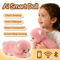 Robot Compagno Emotivo Stile Mirumi, Orsetto AI in Peluche, Giocattolo da 31cm-50cm, Regalo per Giovani, Non Imbottito, con Funzione Chat