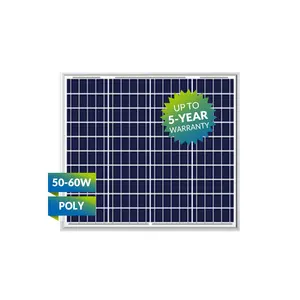 小型50W12Vオフグリッド多結晶太陽電池ソーラーパネルポータブル