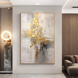 Modern Abstract Oil Painting <b>Large</b> Sized Metal <b>Frame</b> Textured Wall Art For Living Room Sofa Background Decorative Painting - Product Image 3