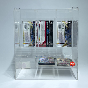 Estuche dispensador de tarjetas acrílico SHP con 3 ranuras para Pokemon TCG MTG Yugiho Card Acrylic Booster Pack <span class=keywords><strong>Dispenser</strong></span> Display Box - Product Image 3