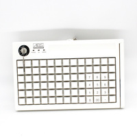 Nuevo Teclado USB Programable Mini KB78/60/50 con Lector de Tarjetas de Banda Magnética Opcional, Retroiluminación LED, Resistente al Agua, Sistema POS