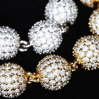 Chaîne à maillons cubains en argent sterling 925, testée au diamant, style hip-hop, pavée GRA, 10 mm, moissanite VVS, pour hommes