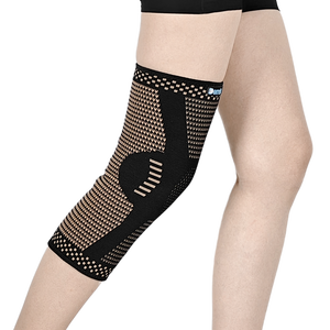 Ginocchiera sportiva in Neoprene traspirante per ginocchiere da <span class=keywords><strong>palestra</strong></span> per alleviare il dolore ginocchiere di protezione anticollisione per la corsa - Product Image 2