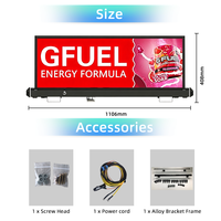 Panneau d'affichage LED programmable étanche pour toit de taxi, écran LED pour voitures, P2.5 P3.3 P4, fin et résistant aux intempéries
