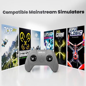 Manette de simulation de <span class=keywords><strong>drone</strong></span> FPV STARTRC S8 V3, 4 modes, pour <span class=keywords><strong>simulateur</strong></span> de <span class=keywords><strong>vol</strong></span> <span class=keywords><strong>DJI</strong></span> Liftoff SkyDive, contrôleur d'entraînement RC - Product Image 2