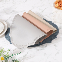 Nouveau dessous de plat et set de table en PVC gaufré style européen INS, résistant à la chaleur et anti-brûlure, le plus vendu