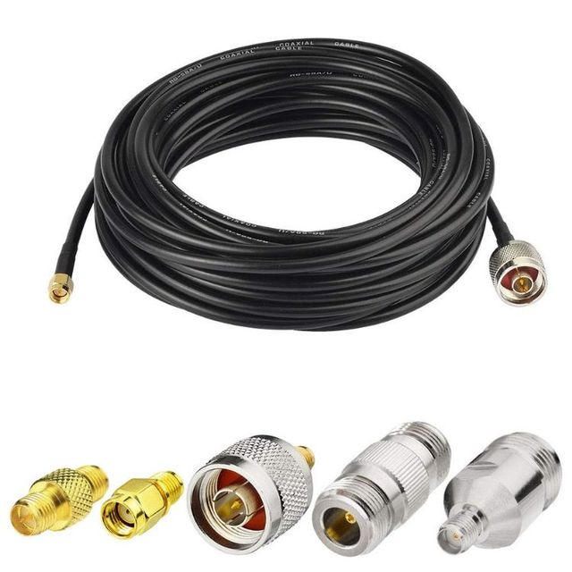RG174 50 Ohm Low Loss Customizable Length Antenna RF Coaxial Cable Assembly From Manufacturer