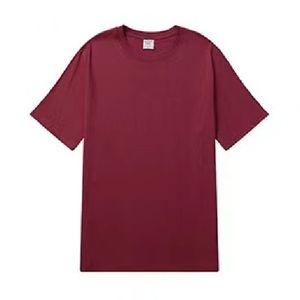 T-<span class=keywords><strong>shirt</strong></span> basique en coton pour <span class=keywords><strong>femme</strong></span>, 180 grammes, col rond oversize, manches courtes, hauts décontractés multicolores - Product Image 3