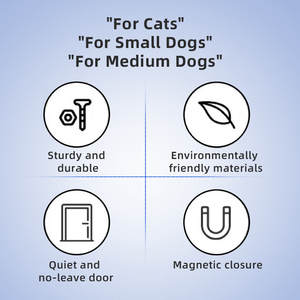 Wonderkind Pd001 Automatische Dierendeurkennel Ketdesteur Grote Hondendeur - Product Image 6