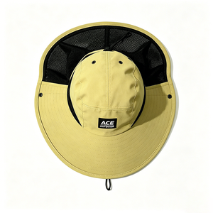 Chapeau Bob en Toile UPF50+ Anti-UV à Large Bord Réglable avec Sangle Mentonnière et Maille Respirante pour Pêche et Randonnée Estivale - Product Image 6