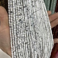 Perles en pierre naturelle mini facettées de 2 mm, 3 mm, 4 mm en gros – Agate d'Alashan et Andsine, perles de pierres précieuses en vrac pour bracelet DIY