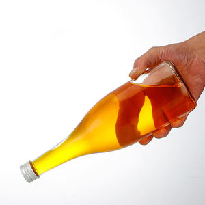 Botellas de Vidrio Esmerilado Transparente para Bebidas y Licores <span class=keywords><strong>con</strong></span> Tapas de Rosca de Aluminio para Vino, Tequila, Brandy, Bebidas Energéticas de 125 ml a 1000 ml - Product Image 5