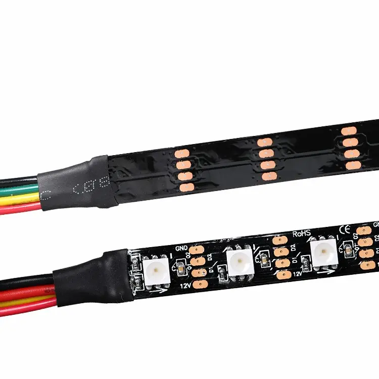 12v Ip20 Ip65 Ip67 Ip68 Ws2815 Gs8208 Programmable Dream Color Rgb Pixel Running Lighting Smart Flexible Led Strip