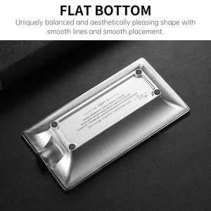 CIGARLOONG - Cenicero Rectangular Portátil para Coche, Cenicero <span class=keywords><strong>de</strong></span> Metal Vintage, Juego <span class=keywords><strong>de</strong></span> Ceniceros con Logotipo Personalizado, Cenicero Individual para Cigarros - Product Image 3
