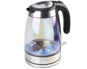 New Design 1.7L Large Capacity Hot Water Kettle Mini Electric Portable Tea Kettle Pots Factory Wholesale Glass Mechanical Glass