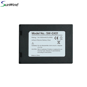 Nexgगो K370 <span class=keywords><strong>g870</strong></span> g3 gx01 KAYO505067-2S स्वैप रिचार्जेबल बैटरी 7.4v 1850mah - Product Image 2