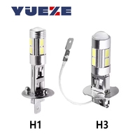 Ampoules LED H1 H3 6000K blanches super lumineuses haute puissance 10-SMD 5630 pour feux de brouillard de voiture, feux de jour DRL, lampe automobile, accessoires de voiture (1 pièce)