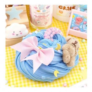 Kawaii Colorful DIY Squishy <b>Set</b> Funny Eco-Friendly Fluffy <b>Slime</b> Kit for Kids Factory Workshop Wholesale Playdough Creative Toy - Product Image 4