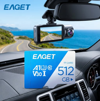 Carte mémoire EAGET T1-5 en gros A1 U3 C10 V3 pour appareil photo, stockage mobile, carte Mini SD, carte TF