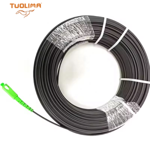 SC SC皮革跳线FTTH室内室外单模扁平光纤跳线，带连接器 - Product Image 4