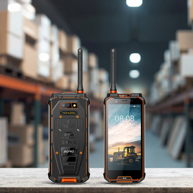 Rugged 5G Android Phone with DMR Walkie Talkie Function IP68 Waterproof GPS NFC Long Battery for Industrial Field Workers