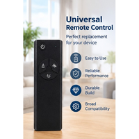 Télécommande universelle sans fil 433 MHz pour cheminée électrique, 4 boutons, couleur noire, personnalisable, vente en gros, fabricant