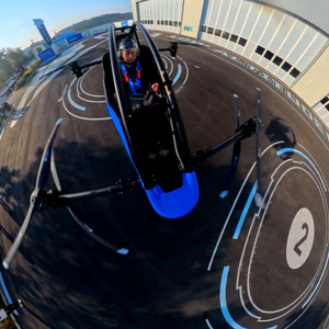 New Single Seat Manned EVTOL Aircraft | Carbon Fiber Lightweight Remote Control Battery-Powered VTOL 1080P <b>Camera</b> 2026 Model - Product Image 2
