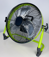 Ventilateur de sol batterie au Lithium 12 pouces 3 lames en métal système de refroidissement par Air Portable appareil à moteur brossé Rechargeable de haute qualité