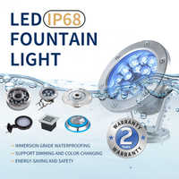 Optimum Show Meilleure vente IP68 étanche LED RGB DMX 512 personnalisé puissance lumière sous-marine trou moyen danse fontaine lumières