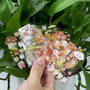 Étiquettes autocollantes personnalisées en vinyle imperméable, formes spéciales A4 A5 A6, feuilles mates transparentes, impression de stickers découpés à la forme - Product Image 1
