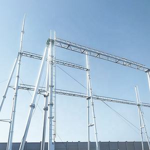 220KV potenza elettrica ad alta tensione struttura in acciaio zincato sottostazione elettrica strutture pali in acciaio struttura - Product Image 4