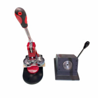 Machine professionnelle 7 en 1 pour la fabrication de badges pour petites entreprises, kit de presse à boutons ronds de 25/32/58 mm