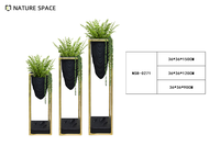 Pot de fleurs moderne et épuré en fibre de verre creuse, durable, écologique et thermolaqué pour jardin