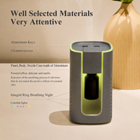 Diffuseur Nébuliseur d'Huiles Essentielles Rechargeable Sans Eau en Aluminium à Marque Privée Exclusive de Haute Qualité, Vente Chaude