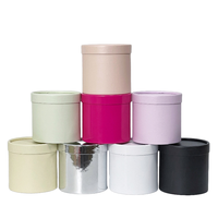 Tube de papier d'emballage de logo biodégradable personnalisé Boîte cylindrique d'emballage de bougie cadeau