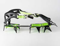 BRS-S1A Crampons à glace professionnels en acier au manganèse, 14 dents, imperméables, pour l'alpinisme