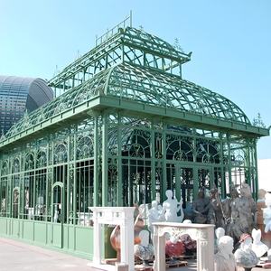 Hermosa Casa de Pájaros Victoriana de Acero, Gazebo de Hierro para Jardín, Invernadero Soleado, Salón para Ceremonias de Boda - Product Image 4
