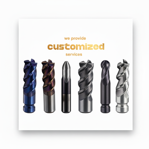 Fresa de Carburo de Tungsteno de 4 Filos Rentable con Recubrimiento de TiN/AlTiN, OEM/ODM Disponible - Product Image 1
