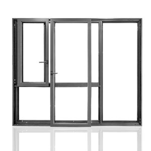 Portes et fenêtres modernes insonorisées et isolées en aluminium, accessoires de profilés en aluminium à <span class=keywords><strong>double</strong></span> <span class=keywords><strong>vitrage</strong></span> - Product Image 5