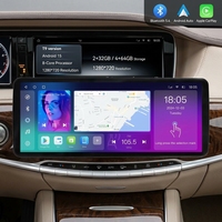 Reproductor de DVD Portátil para Auto con Pantalla Táctil de 12.3 Pulgadas, GPS, Android Auto, 4+64G, Radio para Auto, WiFi, Carplay Inalámbrico para Hyundai LX25 2010-2015