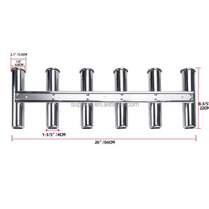 Porte-cannes <span class=keywords><strong>sans</strong></span> <span class=keywords><strong>vis</strong></span> pour bateau, nouveau design, accessoires <span class=keywords><strong>de</strong></span> bateau Suptrue, acier inoxydable 304, porte-cannes <span class=keywords><strong>de</strong></span> pêche réglable pour bateau, 6 porte-cannes - Product Image 1