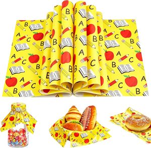 Papiers d'emballage pour sandwichs, hamburgers et cheeseburgers avec impression de logo personnalisé, de haute qualité, pour emballer les aliments, emballages pour biscuits - Product Image 1