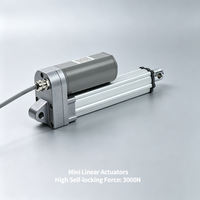 Actionneur linéaire étanche IP66 2500N YH8-525 DC 12-48V à moteur à balais, course 10-2500mm, vitesse et charge personnalisables pour meubles connectés et domotique