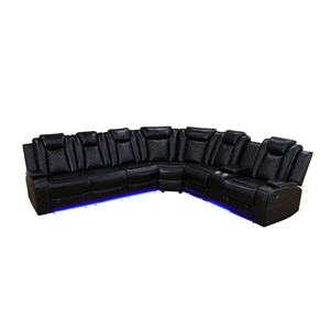 Moderne Wohnlandschaft aus Echtleder in L-Form mit Stauraum für das Luxus-Wohnzimmer - Product Image 2