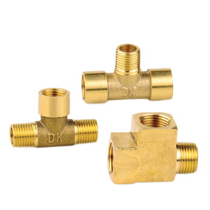 Dk Reducing Tee Fitting Brass Internal External Thread Connector For Plumbing - Product Image 5